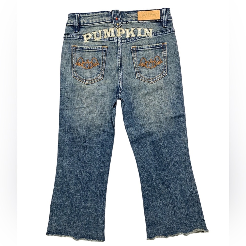 Fly'n Pumpkin Girls Flare Jeans Medium Wash Denim Western Fall Size 10